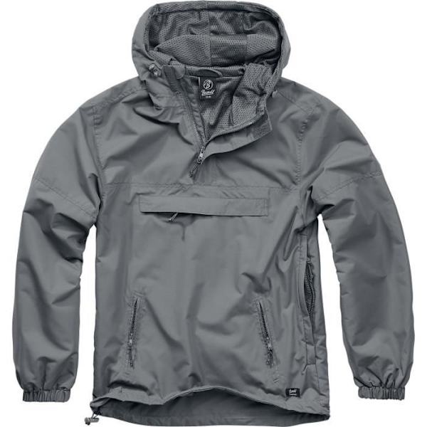 Lätt vindjacka herr - Brandit - antracit - 100% polyester - vandring - vintersport Antracit XXL