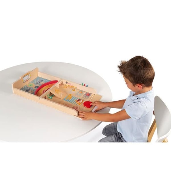 Shuffleboard Game - Wooden Skill Game - 6 år gammal - 2 spelare - 10 stycken