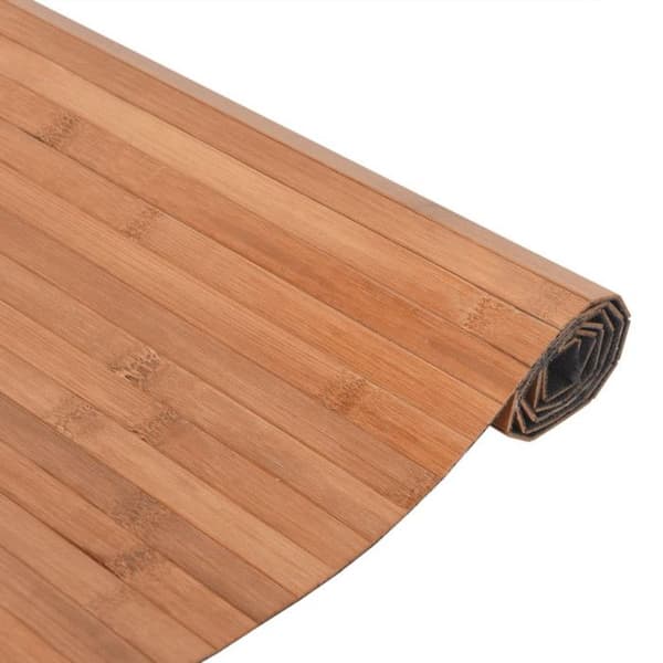 Matta - VIDAXL - Rektangulär - 100x100 cm - Bambu - Halkfri naturlig