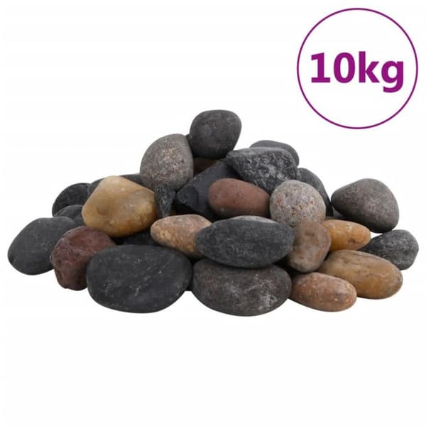 Polerade stenar 10 kg i multikolor 5 8 cm