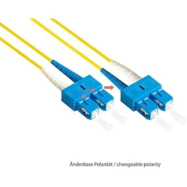 Fiber optisk kabel - GOOD CONNECTIONS - OS2 - Duplex SC till SC - Monomode 9/125 - 30 m