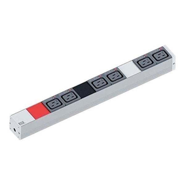 PDU - Bachmann - IT PDU Basic - CA 400 V - Triphasé - 6 Utgångsanslutningar - 1U 19"