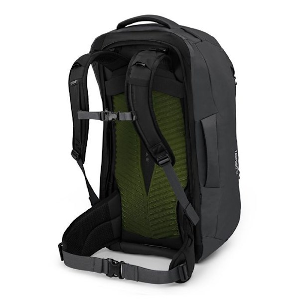 Ryggsäck - Osprey - Farpoint 70 - Mörkgrå - 70L - Ergonomisk och justerbar mörkgrå