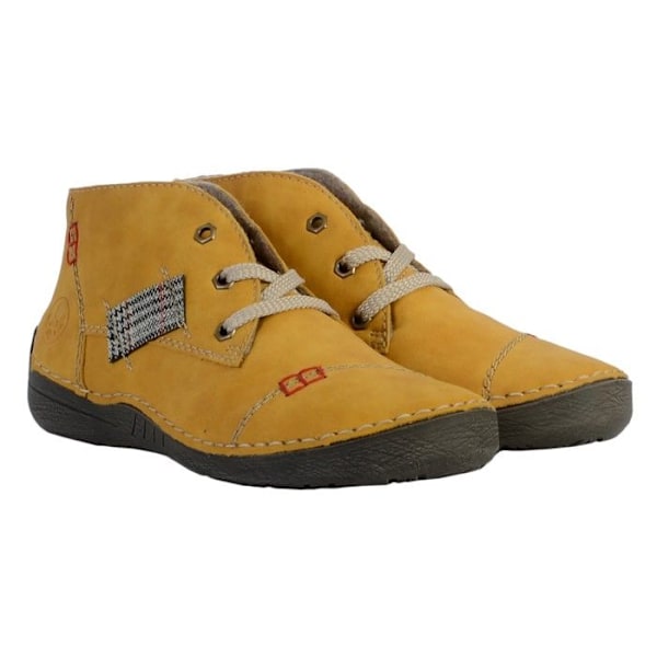Rieker Morelia High Boot - Dam - Gul - Patchwork - Snören - Exceptionell komfort Gul 41