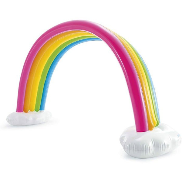 Sprinkler - INTEX - Arc en Ciel XXL - Bas fylld med vatten - Trädgårdsbevattning - Flerfärgad Flerfärgad