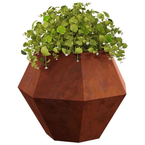 vidaXL Blomlåda 2 st Rostig 75 x 75 x 60 cm 884051