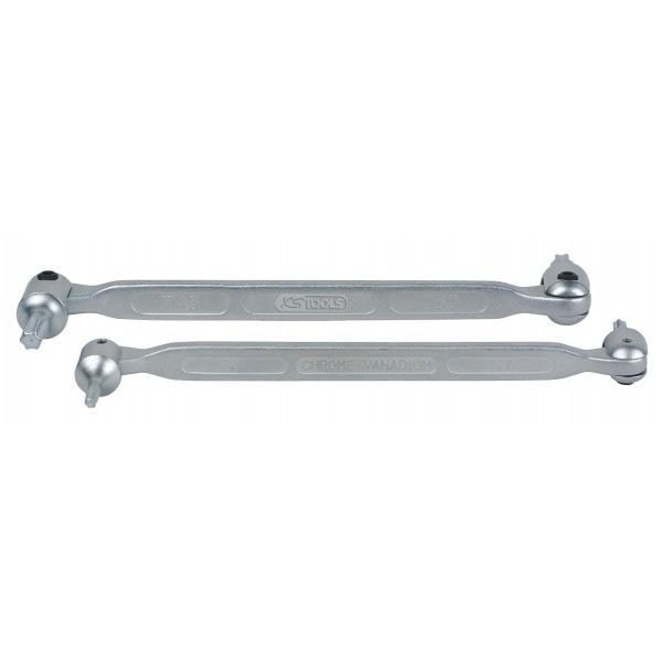 Klarlagd nyckel med utskärningar KS TORX T25 x T27 KS TOOLS 517.0316