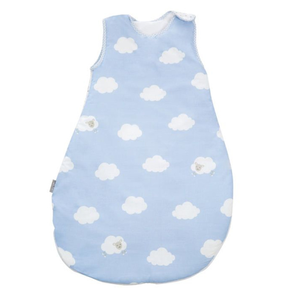 ROBA Kleine Wolke Babysovsäck - Olika storlekar - Året runt - Blå / Vit Blå vit 6-9 månader