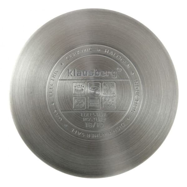 Gratäng - King Hoff - KB-7212 - 2,5 L - rostfritt stål - lock av härdat glas Grå