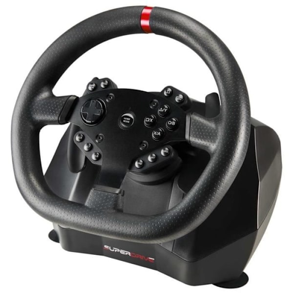 Körhjul - SUPERDRIVE - GS950-X - 900° - Manuell växelspak - 3 pedaler - Växelpaddlar Svart