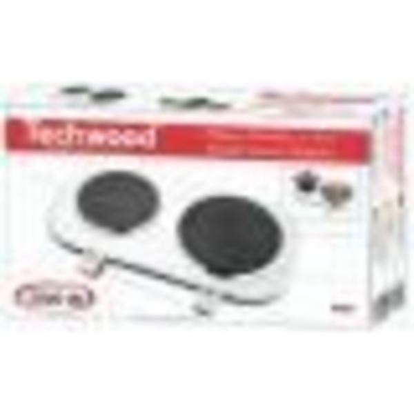 TECHWOOD TPE-204 Fristående gjutjärnsgrill - Vit