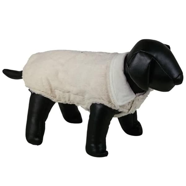Hundmantel - Nobby Pet - Kupa - Beige - 29 cm - Velourfoder grädde