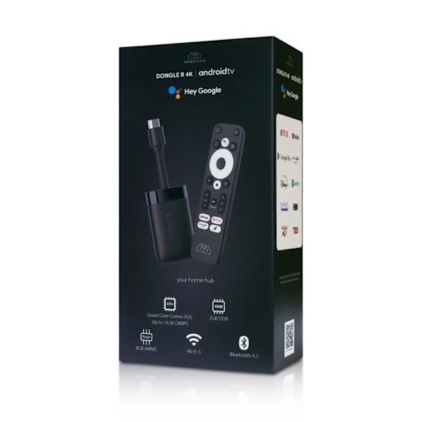 Homatics Media Player, 4k UHD Android TV 11, 8GB, Dongle R