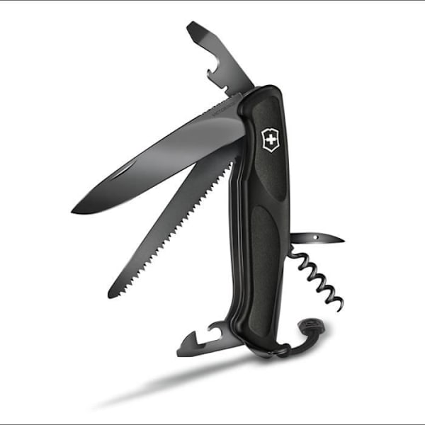 Fickmultiverktyg - VICTORINOX - Ranger Grip 55 - Svart - 12 Funktioner - Rostfritt Stål Svart