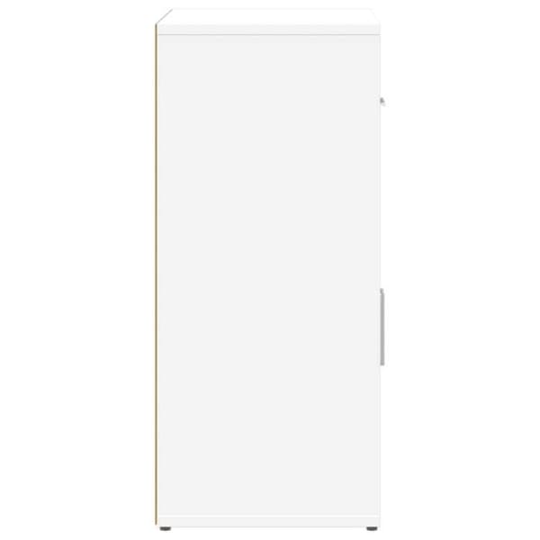 vidaXL Buffé vit 60x31x70 cm ingenjörsträ 840464