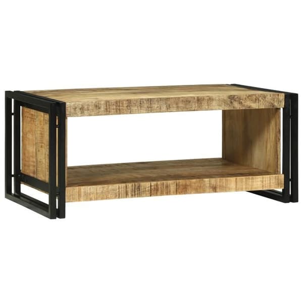 Låg bord 90x50x38 cm Rå mangoträ