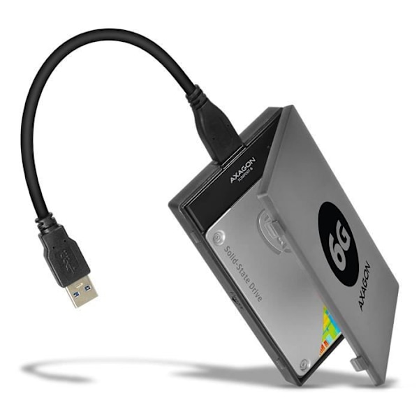 AXAGON ECO AXAGON USB 3.0 Externt hölje för SATA I/II/III 6G UASP-hårddisk, SSD, HDD - ADSA-1S6