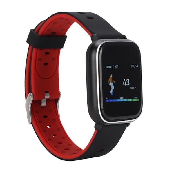 Eiffel Q58S Smart Armband Full Screen IP67 Vattentät Fitness Armband Puls Röd