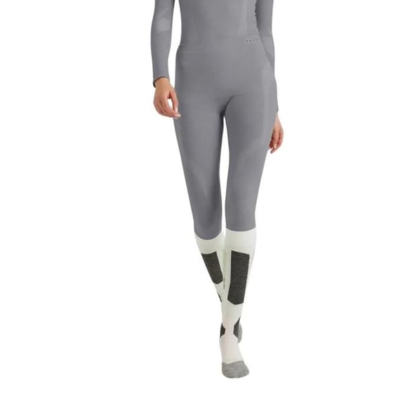 Legging dam Falke Wool-Tech - grå/melerad grå/lavendel XS