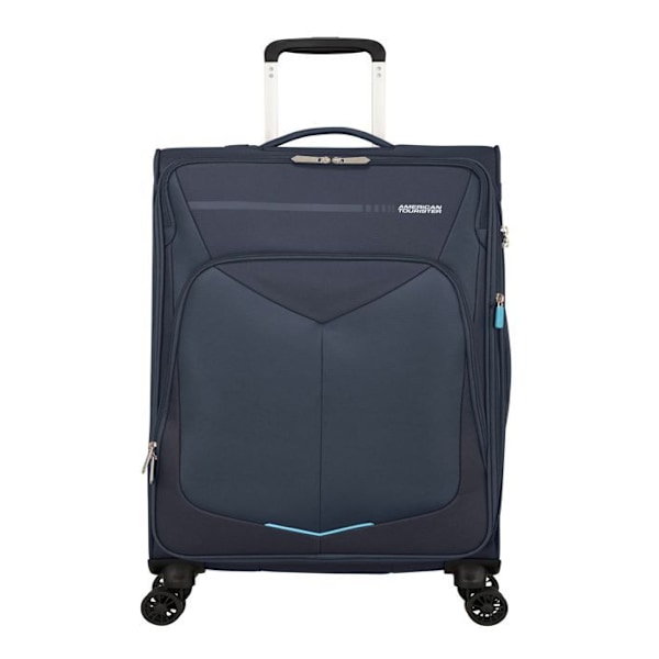 Resväska - American Tourister - Summerfunk Spinner 67 - Blå - 4 hjul - TSA hänglås blå