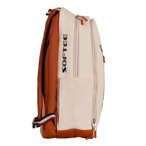 Ryggsäck - SOFTEE - Softee Premier - Beige - Racketfack - Vadderad rygg beige