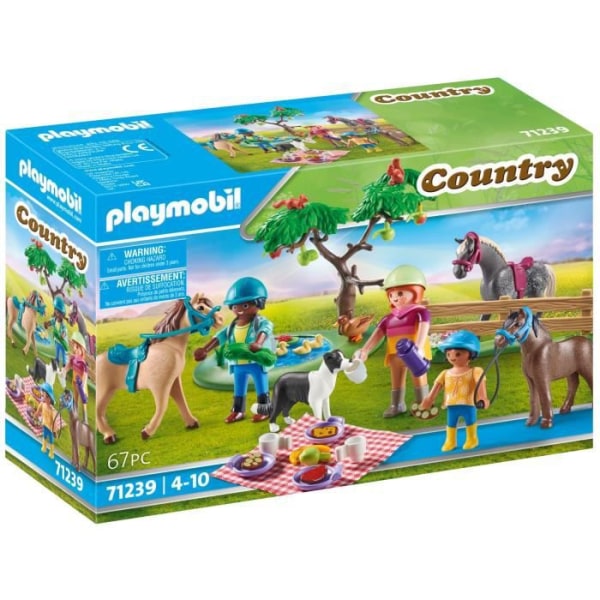 PLAYMOBIL - 71239 - Country - Ryttare, hästar och picknick - Blandat - 5 år - Tyskland