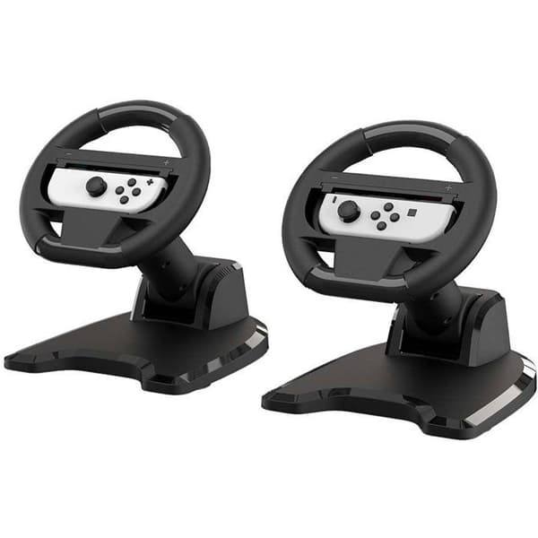 Pack med 2 vikbara rattar för Joy-Con - SUBSONIC - Switch 2 - Switch OLED - Switch Svart