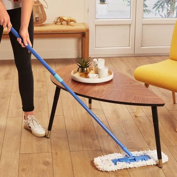 SPONTEX Extra Flat Mopp + 1 Refill - Dammtvätt Blå