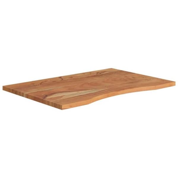vidaXL Bordsskiva 90x60x2,5cm rektangulär massivt akaciaträ 370170