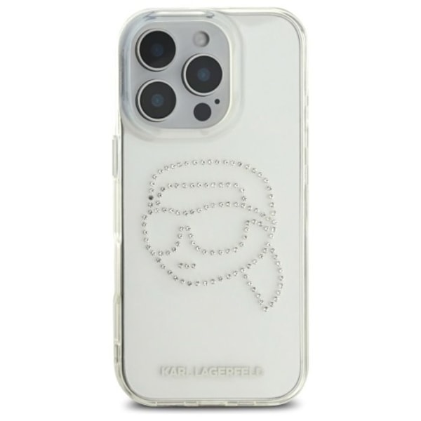 Coque Karl Lagerfeld IML Strass Karl Head för iPhone 16 Pro Max (transparent) transparent