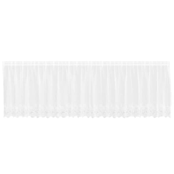 Spetsgardin - vidaXL - 80x500 cm - Vit - Polyester - Ljusfiltrerande - Flexibel installation Vit