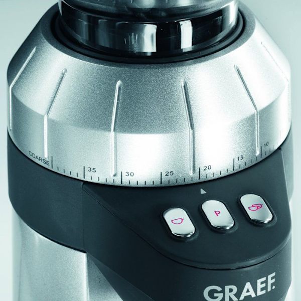 Elektrisk kaffekvarn - Graef kaffekvarn - CM900 - U el.kavamale, sidabrine