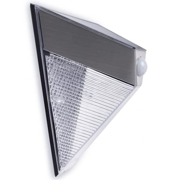 Smartwares Lampa med PIR-sensor Pyramid Silver 5000.703