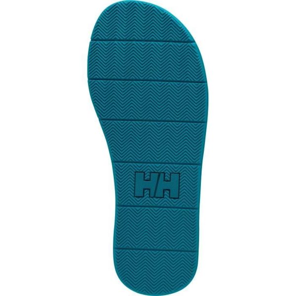 Helly Hansen Logo flip flops för kvinnor - karibiska havet/blågrönt - 39,3