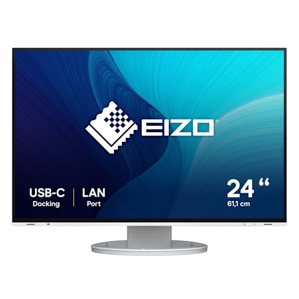 Eizo FlexScan-skärm - EV2495-WT - 24,1 tum - Upplösning 1920 x 1200 - Svarstid 5 ms - USB-C Vit
