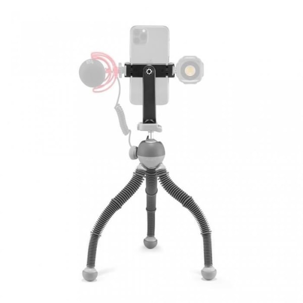 Joby PodZilla L Flexible Tripod Kit Grey - Flexibelt stativ med kulhuvud för smartphone