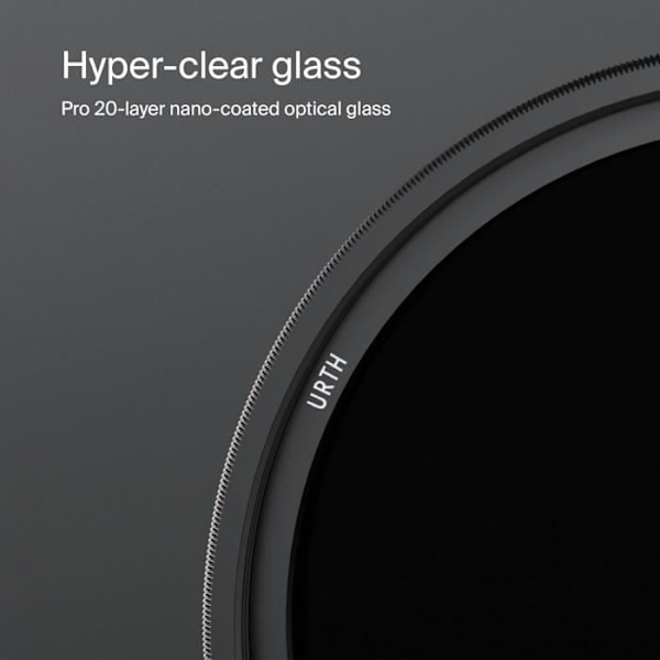 Filtrera ND Variabel - Urth - ND8-128 - 72 mm - 3-7 Steg - SCHOTT glas 20 lager