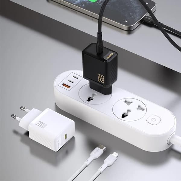 Laddare - DUDAO - A26 - PD20W - GaN - USB-C Vit