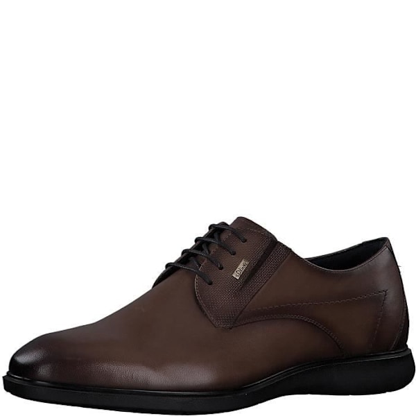 Derby-skor - S.Oliver - 13609-41 - Läder och Textil - Brun - Kilklack kastanj 45