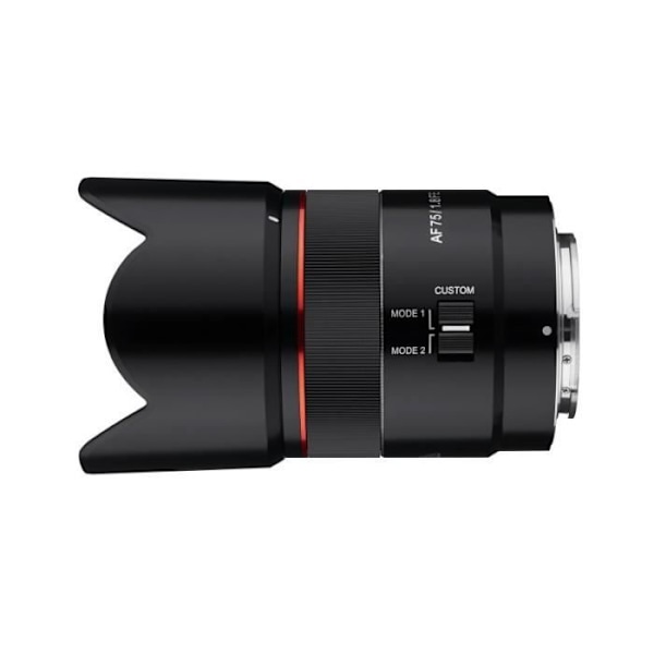 Objektiv Samyang AF 75mm F1.8 - Sony FE - Fast brännvidd - Bländare F/1.8 - Bokeh 9 blad - Kompakt och lätt