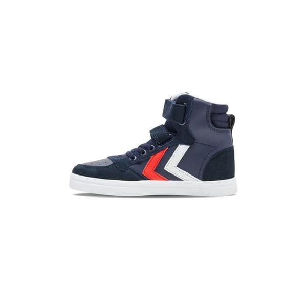 Barnskor i läder Hummel Slimmer Stadil High - blå blå 35