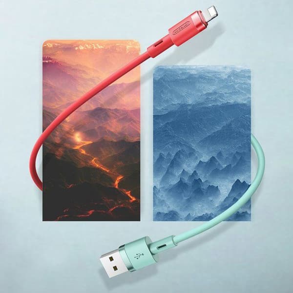 USB Lightning-kabel för iPhone - 2,4 A, 1,2 m, vit