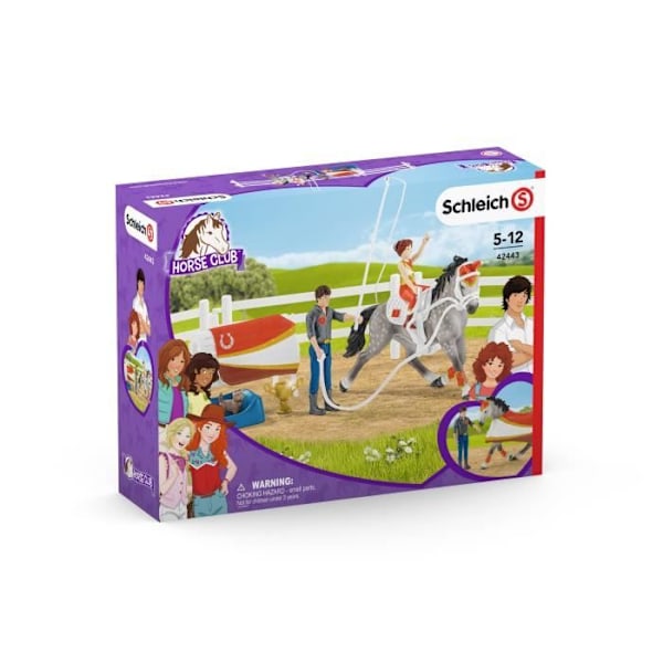 Horse Club Mia Equestrian Vaulting Kit - SCHLEICH - 42443 - Röd - Box Flerfärgad