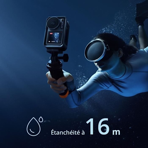 4K Action Camera - DJI - Osmo Action 3 Adventure Combo - Svart Svart