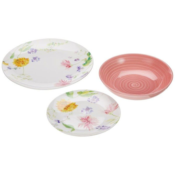 Tognana - MC070185730 - Audrey servisset för 6 personer, 18 delar, porslin, blommigt