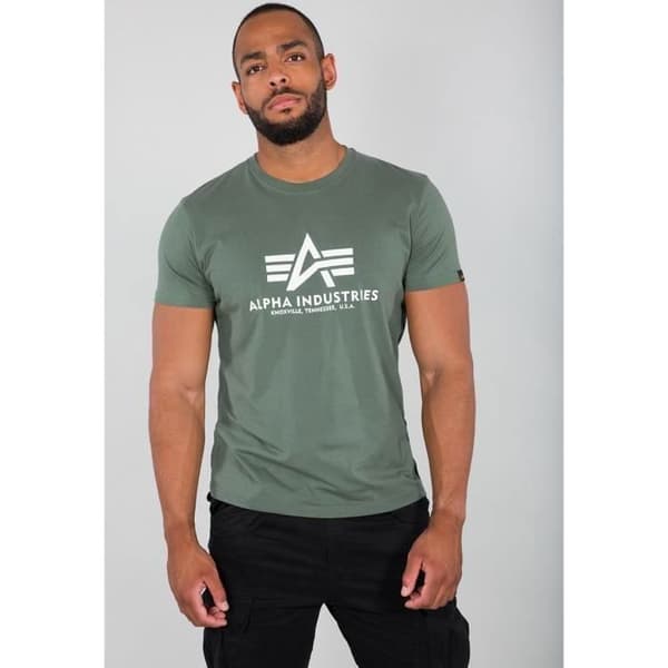 Alpha Industries Basic Tee vintage grön M