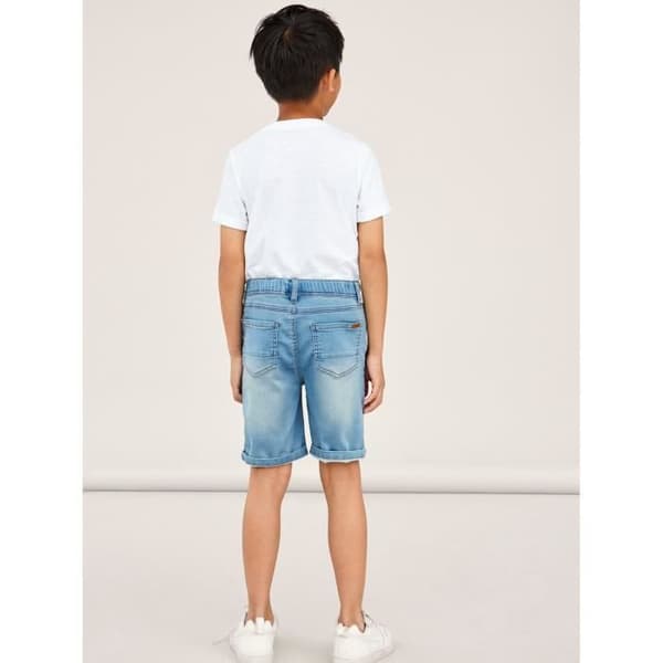 Kort Kille - NAME IT - Ryan Dnmthayer - Ljusblå denim - Storlek 4 år - Använd effekt