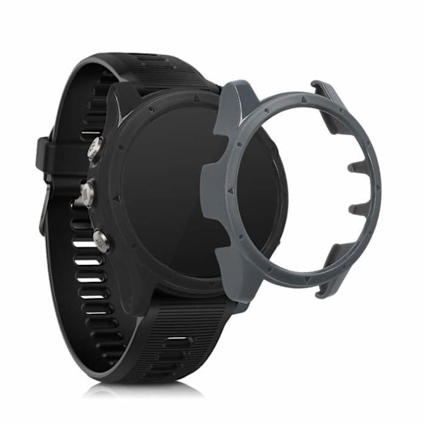 Kwmobile - 48987.01 - 2x skärmskydd kompatibel med Garmin Forerunner 935/945 - Fodral utan Fitness Tracker Svart grå