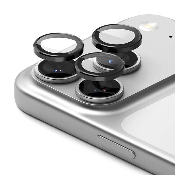 Set med 2 Ringke kameralinsskydd i glas för iPhone 17 Pro / iPhone 17 Pro Max - Svart Svart