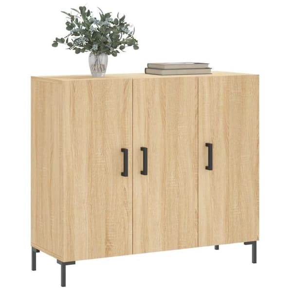 vidaXL Buffé eksonoma 90x34x80 cm ingenjörsträ 828111